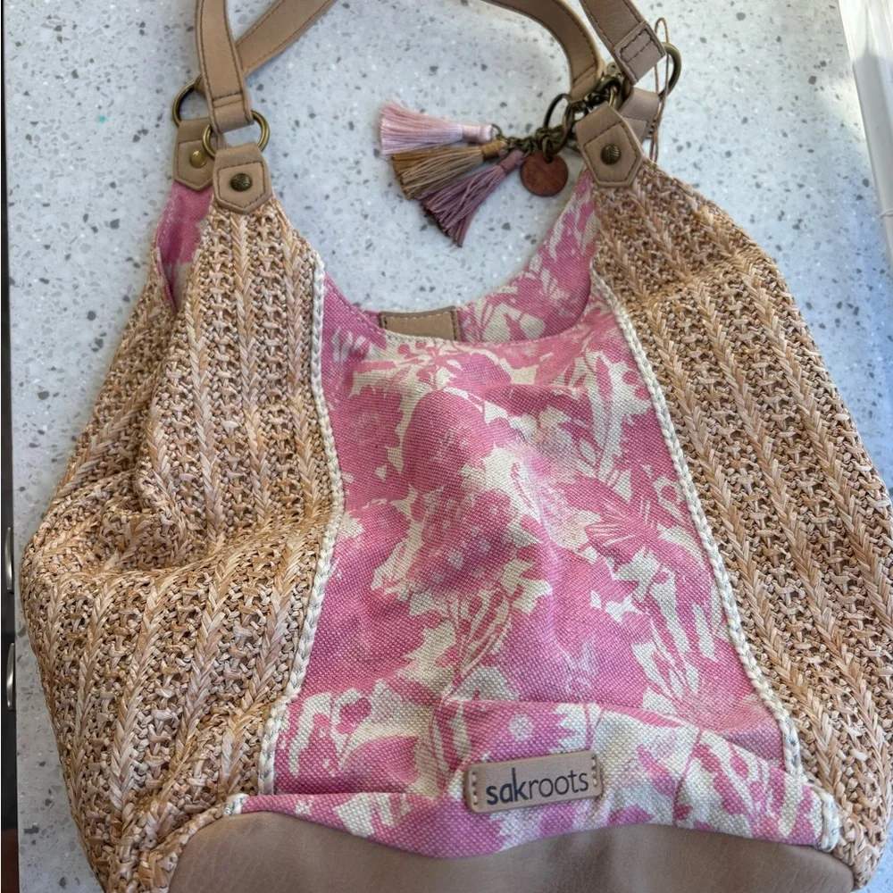 NWOT Sak Roots Roma Shopper Handbag - Picture 9 of 12